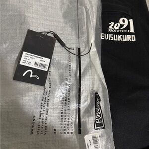 Evisu Kuro Black and White Prototype Pants